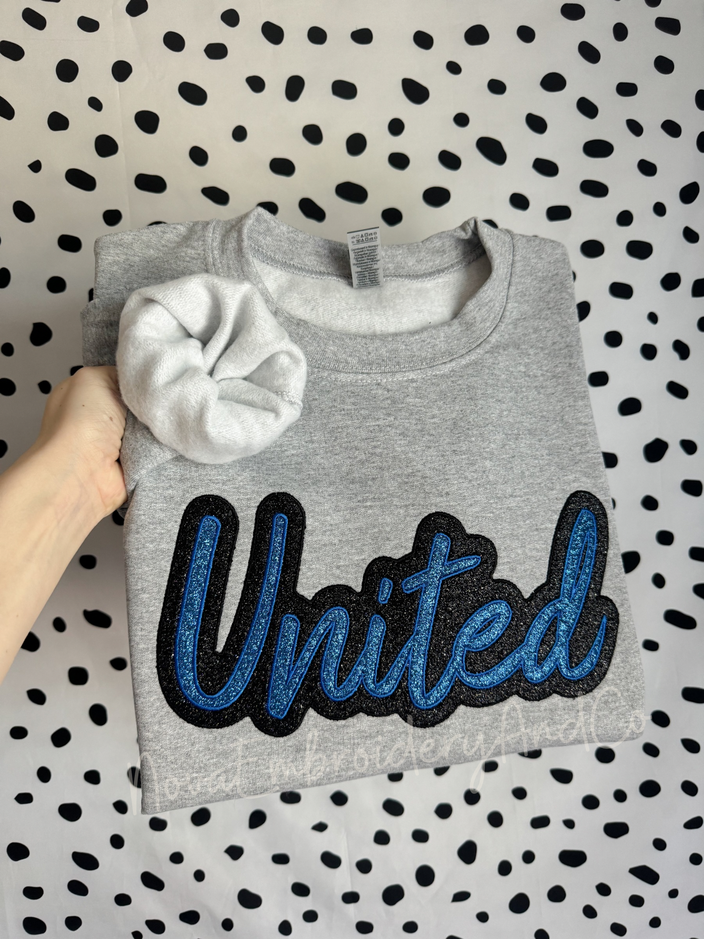 Custom Glitter Team Sweatshirt And Tees