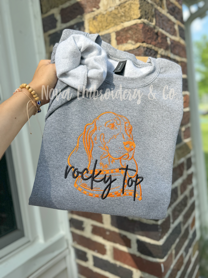 Vintage Mascot Rocky Top Sweatshirt And Tee
