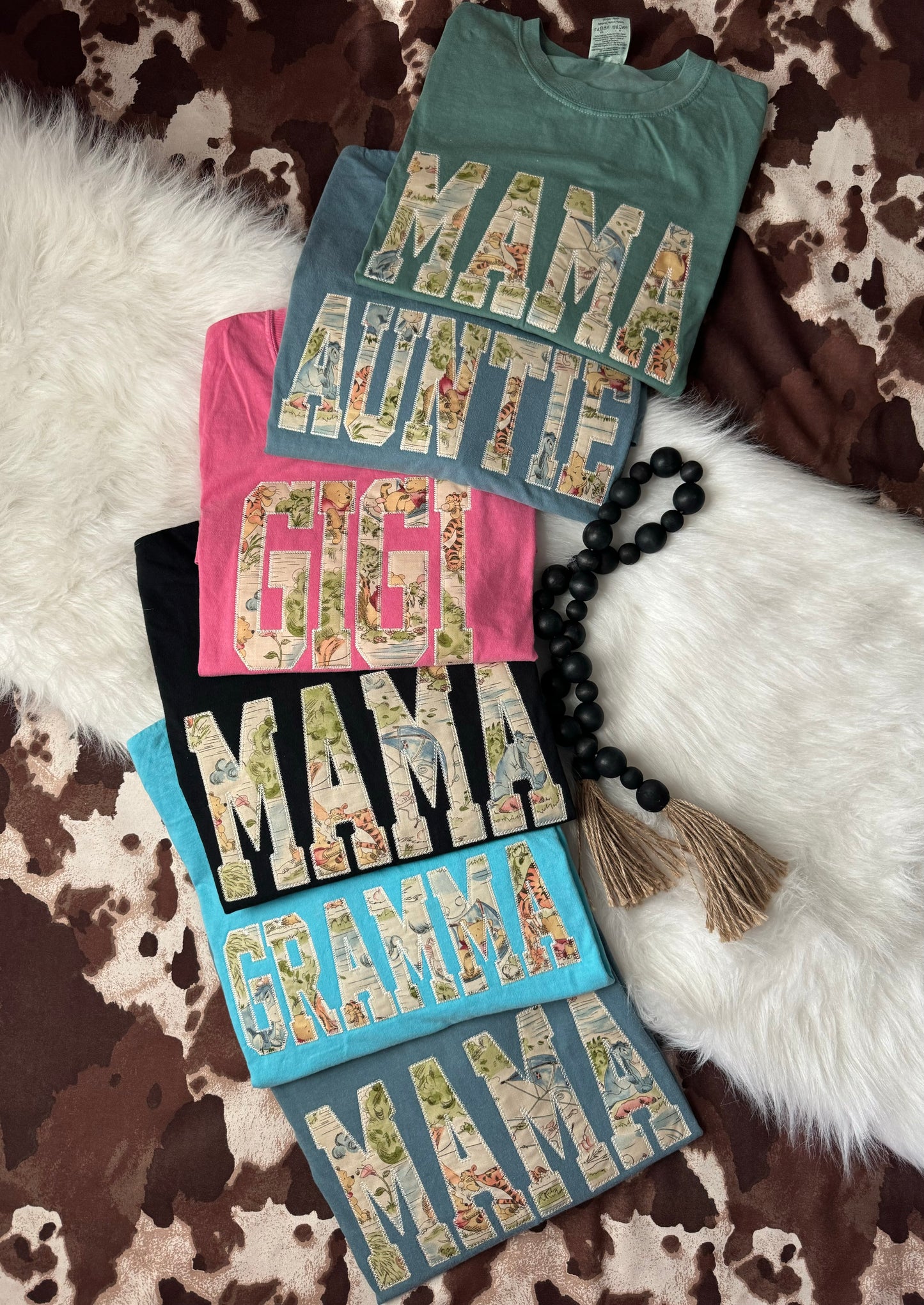 Pooh Bear Mama Appliqué Tee