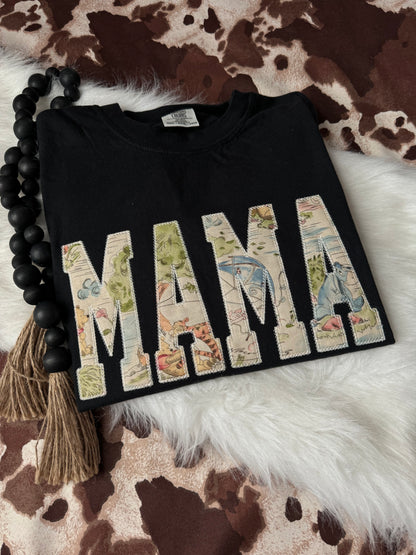 Pooh Bear Mama Appliqué Tee
