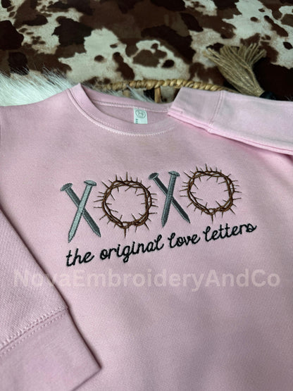 XOXO The Original Love Letters Toddler Sweater