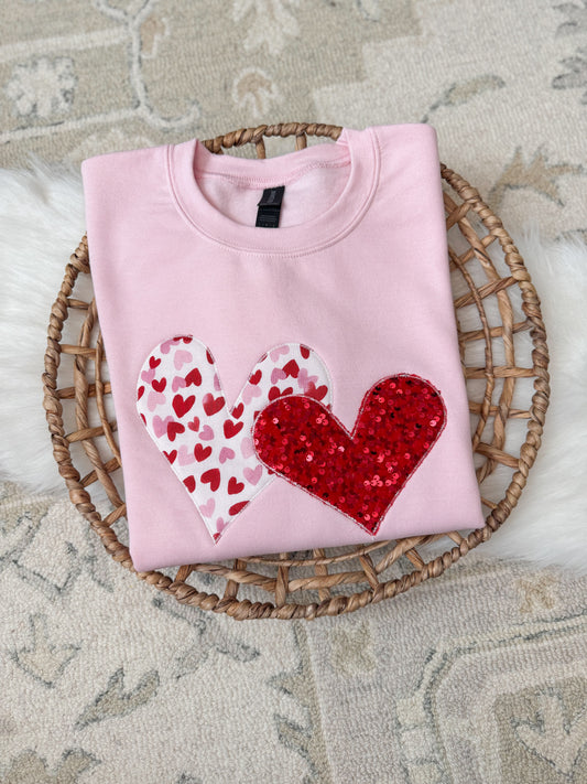 Heart Appliqué Sweatshirt