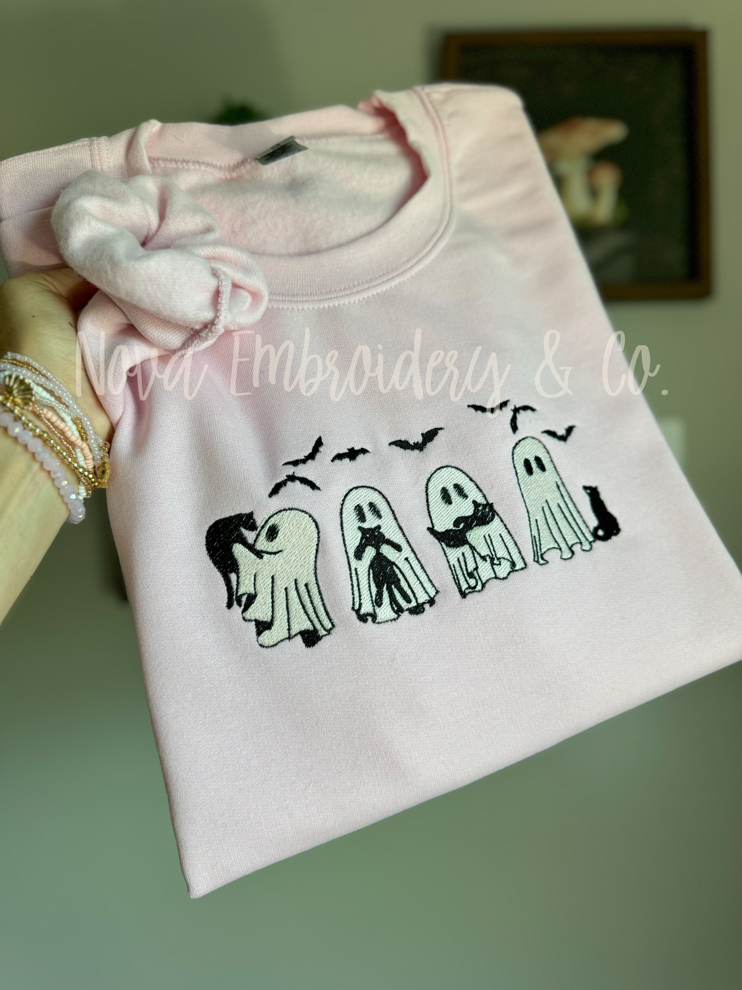 Ghost Cat Sweatshirt & Tshirt