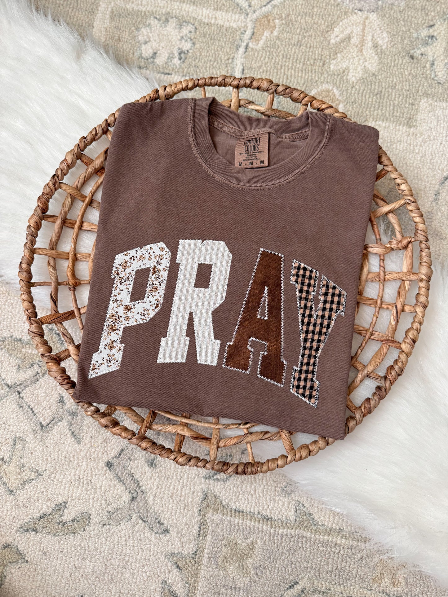Pray Appliqué Tshirt