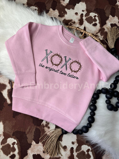 XOXO The Original Love Letters Toddler Sweater