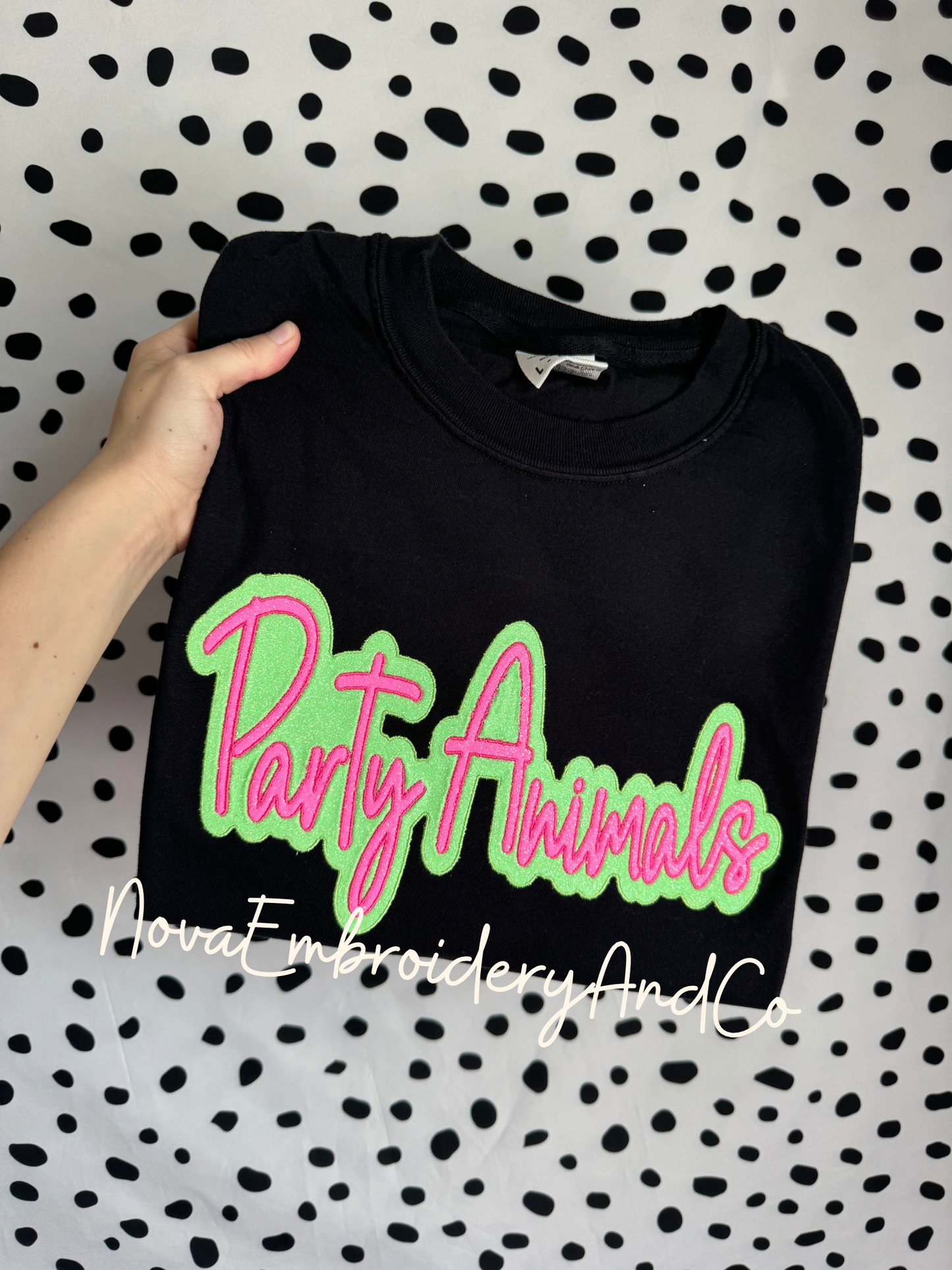 Custom Glitter Team Sweatshirt And Tees