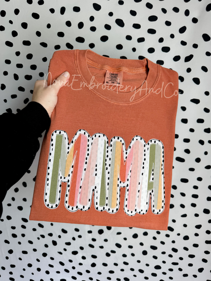 Mama Double Appliquè Tshirt