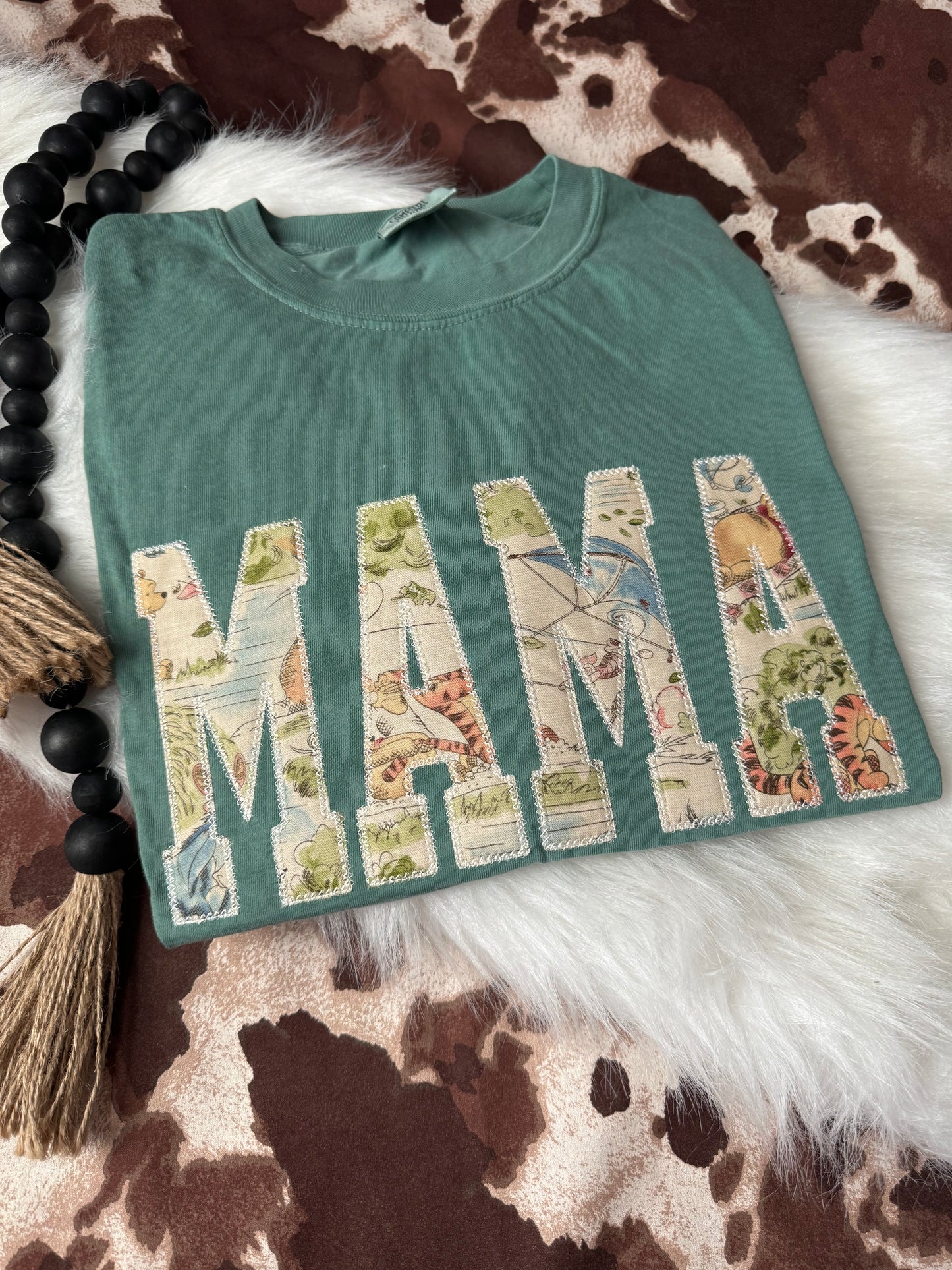 Pooh Bear Mama Appliqué Tee