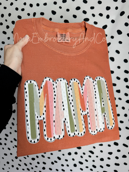 Mama Double Appliquè Tshirt