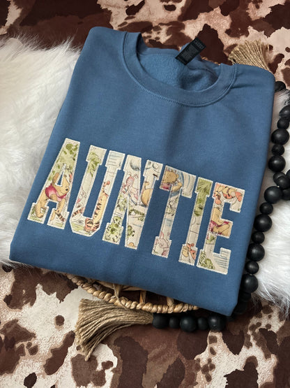 Pooh Bear Mama Appliqué Sweatshirt