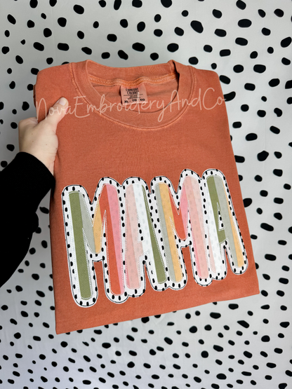 Mama Double Appliquè Tshirt