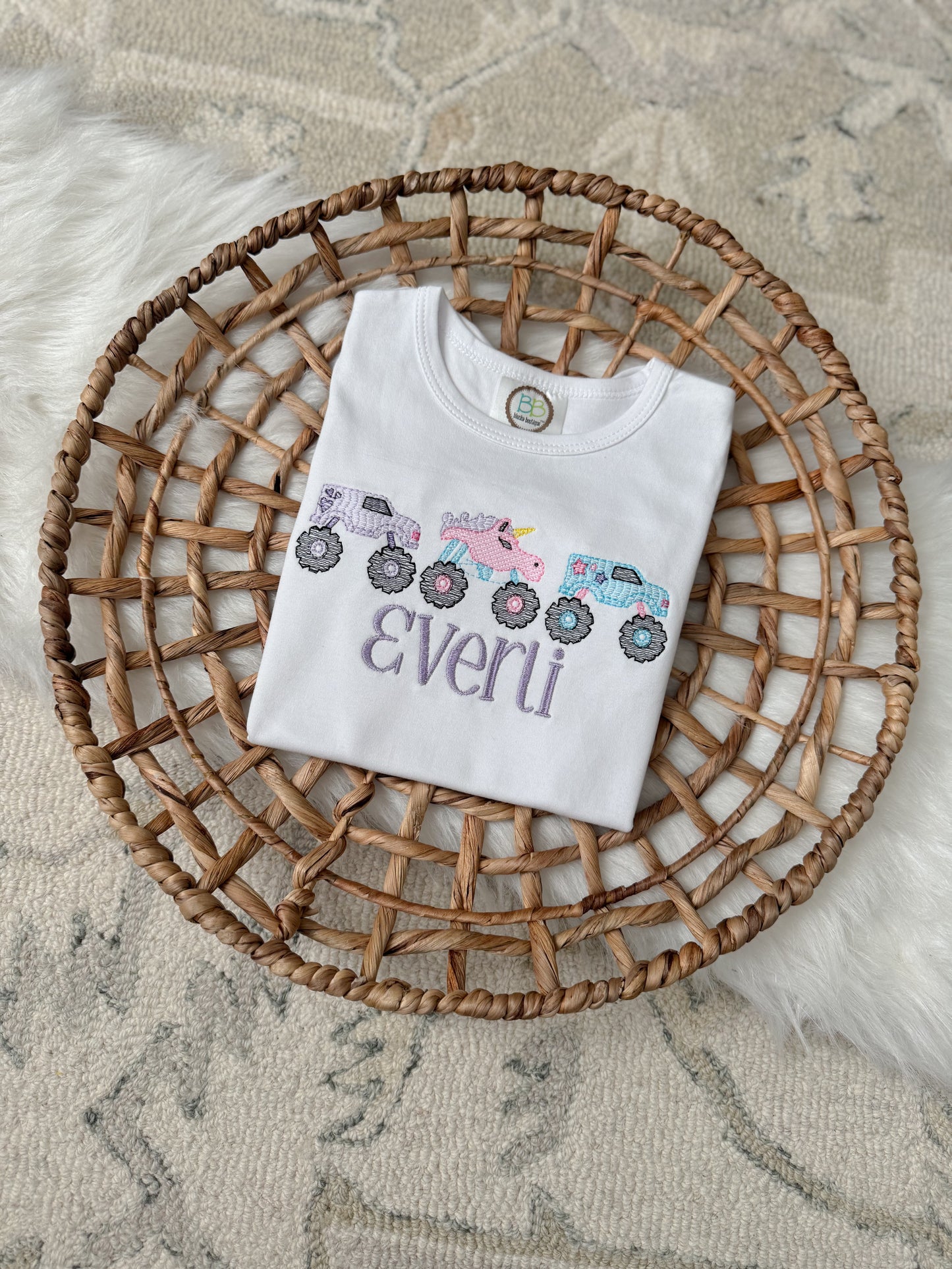 Girls Monster Truck Shirt