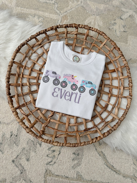 Girls Monster Truck Shirt