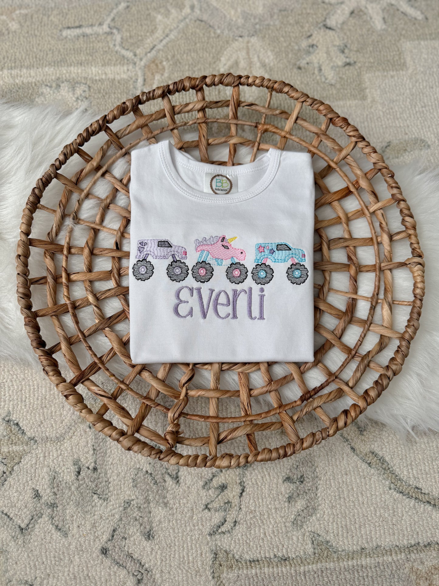 Girls Monster Truck Shirt