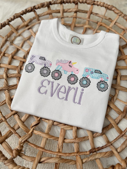 Girls Monster Truck Shirt